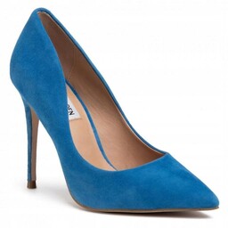 STEVE MADDEN DAISIE SZPILKI NIEBIESKIE ZE SKÓRY ZAMSZOWEJ