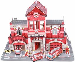 Fiesta Crafts Build A Fire Station 3D Construction