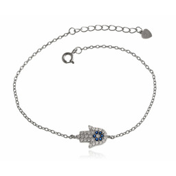 Bransoleta srebrna Ręka Fatimy dłoń Hamsa b1180