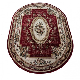Dywan owalny Exclusive 04 N bordowy