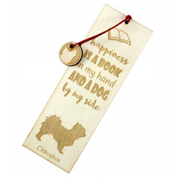 Chihuahua Długowłosy - Zakładka Do Książki Z Psem,