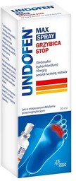 Undofen Max Spray, Grzybica Stóp