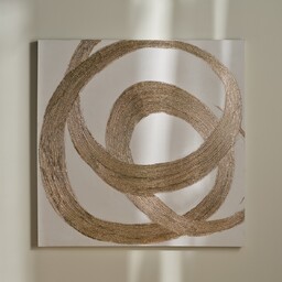 Ręcznie zdobiony obraz z elementami złota tahir 100x100