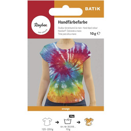 Rayher 35019210 Batik farba do rąk, pomarańczowy, torebka