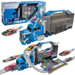 Woopie Ciężarówka Policyjna 2W1Transporter Tor Samochodowy