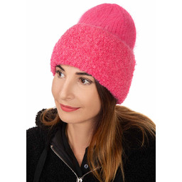 Czapka zimowa damska amarant