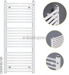 Grzejnik łazienkowy Instal Projekt Omega R 600x1173 OMER-60/120