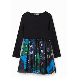 Sukienka łączona patchworkowy geometryczne wzory