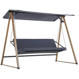 Huśtawka Ogrodowa Herning Z Regulowanym Daszkiem
