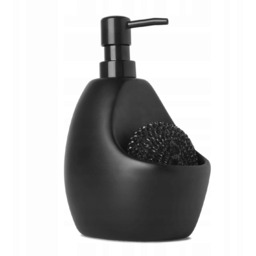 Dozownik do płynu ceramiczny czarny stojący do kuchni