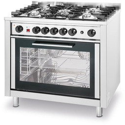 Hendi Kuchnia gazowa z 5 palnikami i konwekcyjnym