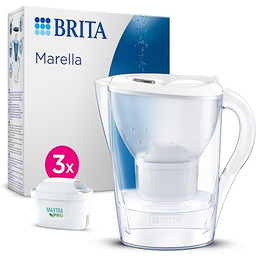 BRITA Dzbanek filtrujący Marella biały (2.4L) zawiera 3