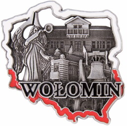 Magnes metalowy kontur Wołomin