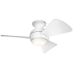 Kichler Wentylator z lampą LED Sola biały KLF-SOLA-34-WHT