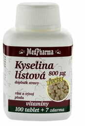 Kwas foliowy FORTE - 800 g, 107tab