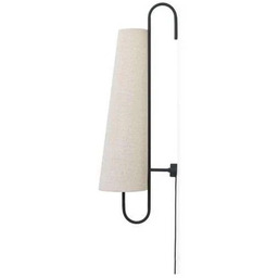 ferm LIVING - Ancora Lampa Ścienna 100 Black/Natural