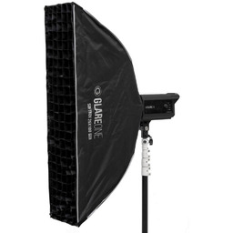 GlareOne Softbox 25x100cm PRO - zestaw z gridem