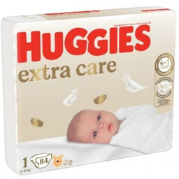 HUGGIES Pieluchy Extra Care rozmiar 1 (2-5kg), 84szt.