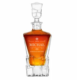 Karafka Ice Blink z grawerem dla konesera whisky