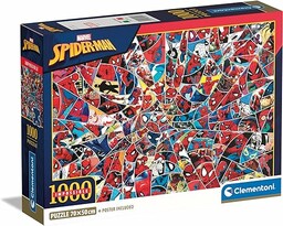 Clementoni - Spiderman Impossible Spiderman-1000 sztuk, plakat