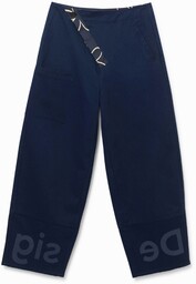 Spodnie typu culotte o krótszym kroju
