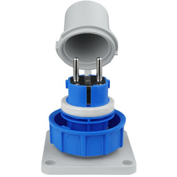 Wtyczka hermetyczna tablicowa Schuko 230V IP68 3101-400-0900