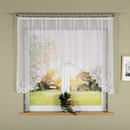 Markizeta Firanka żakardowa gotowa 250x120 biała Faustyna