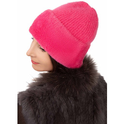 Czapka zimowa damska amarant