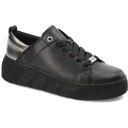 Czarne Sneakersy Rieker Modne Obuwie Damskie