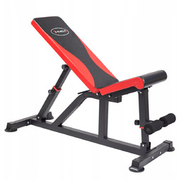 Ławka treningowa, regulowana składana, skośna prosta do ćwiczeń