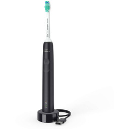 Philips Sonicare 3100 Series, szczoteczka soniczna, HX3671/14, czarna,