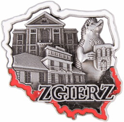 Magnes metalowy kontur Zgierz