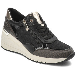 Czarne Sneakersy Marco Tozzi Eleganckie Obuwie Damskie