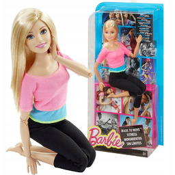 Lalka Barbie Made To Move Blondynka Gimnastyczka Różowy