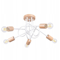 Żyrandol Ember 5 biały