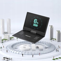 Przenośny odtwarzacz DVD Bateria 4000MAH, Podwójne Głośniki 14"