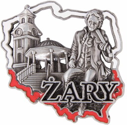 Magnes metalowy kontur Żary