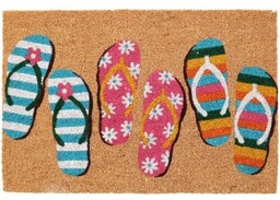 Wycieraczka kokosowa Flip flops, 39 x 59 cm