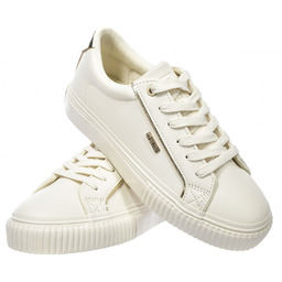 Sneakersy damskie buty sportowe ekoskóra beżowe BIG STAR