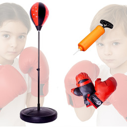 GRUSZKA TRENINGOWA BOKSERSKA WOREK ANTYSTRESOWY STOJĄCY 75-105 CM