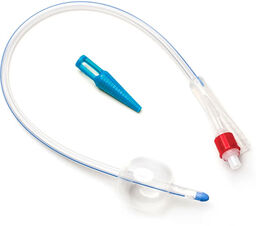 Cewnik urologiczny Foleya CH18, dwudrożny z plastikową zastawką,
