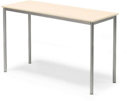 Stół SONITUS, 1400x600x900 mm, laminat HPL brzoza, szary