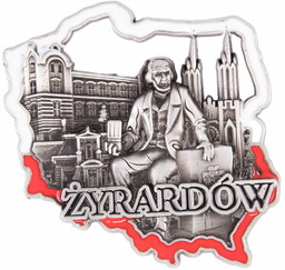 Magnes metalowy kontur Żyrardów