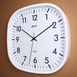 Zegar kwadratowy biały super cichy #1 /30cm
