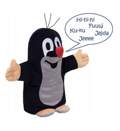 Krecik czeski Maskotka pacynka Z Dźwiękami 20 cm
