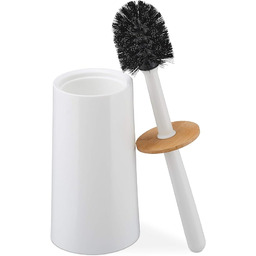 Relaxdays Szczotka do toalety, z pojemnikiem, tworzywo sztuczne
