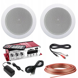 Radio Łazienkowe Bluetooth 2 Głośniki Kabel