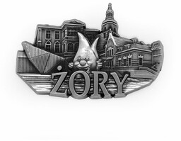 Magnes metalowy panoram Żory