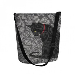 Sunlovers, Torba/listonoszka filcowa Funky, Kot Kleks, 32x25x10 cm