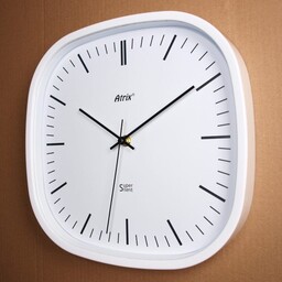 Zegar kwadratowy biały super cichy #2 /30cm